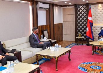 U.S Ambassador to Nepal Randy Berry met Prime Minister K.P. Sharma Oli
