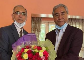 Prime Minister Deuba has been congratulated by Indian Ambassador to Nepal Vinay Mohan Kwatra