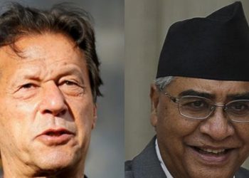 Pakistani PM Imran Khan has congratulated Nepal’s PM Sher Bahadur Deuba