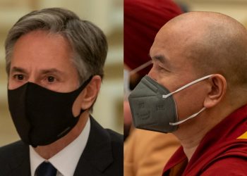 Big political message to China Blinken met Geshe Dorji Damdul