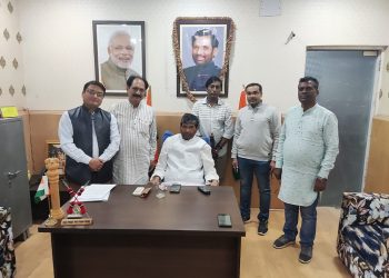 SJF President Raju Lama met Indian Minister Pashupati Kumar Paras