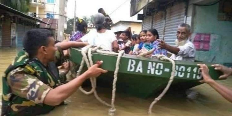 Terrible floods in Sylhet Bangladesh