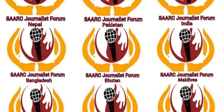 SAARC Journalists Forum SJF had launched the logo of all SAARC countries