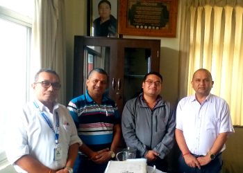 SJF President Lama met President of Press Council of Nepal Basnet