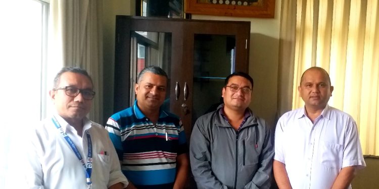 SJF President Lama met President of Press Council of Nepal Basnet