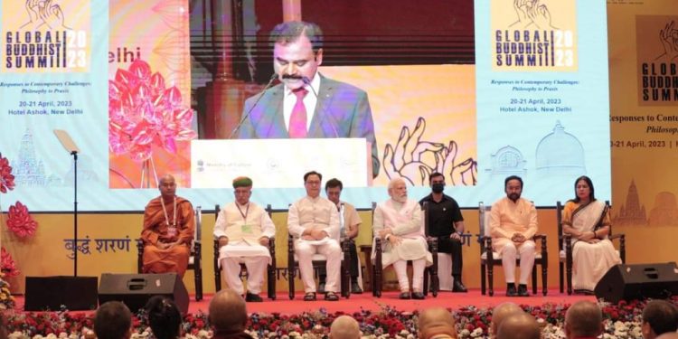 India has been following the path shown by the Buddha : PM Modi