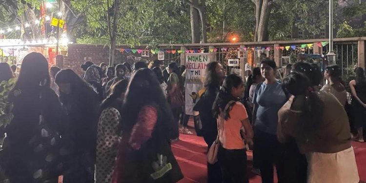 SFI organized entirely Women’s Night March
