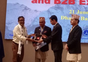SJF Secretary General Rahman honoured in B2B International Seminar