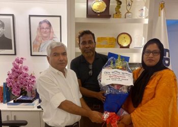 Secretary General of SJF met newly elected President of SAARC Chamber of Commerce and Industry