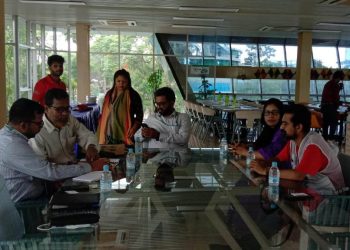 SAARC Journalist Forum leaders held meeting with Department of Journalism, Daffodil University