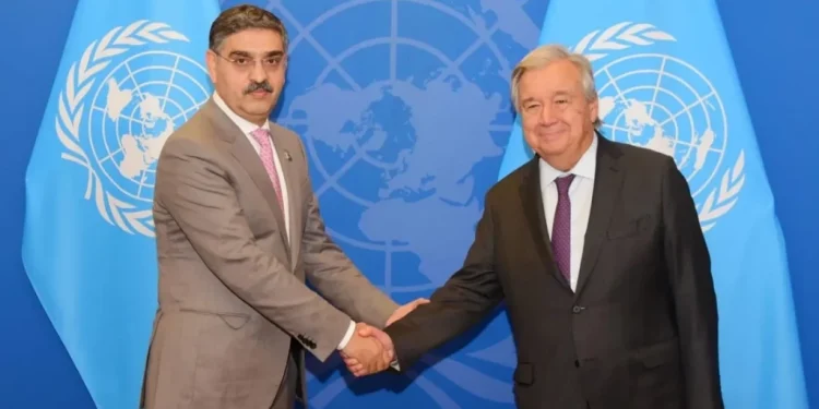 Caretaker PM of Pakistan Kakar met UN Secretary General Antonio Guterres