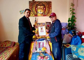 Ansari paid humble tribute to Late Netra Bahadur Tamang