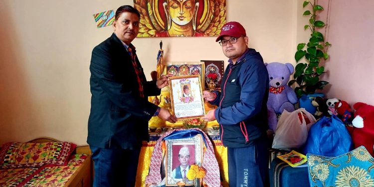 Ansari paid humble tribute to Late Netra Bahadur Tamang