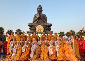 International Students of Buddhist Studies Commemorate Vesak Day at Gautam Buddha University