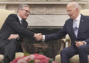 British PM Starmer met U.S. President Biden at the White House