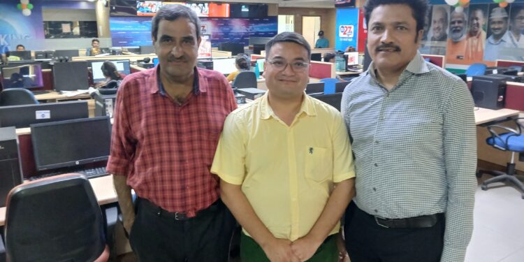 SAARC Journalist Forum President Raju Lama visited TV 27 News in New Delhi