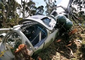Helicopter of Air Dynasty has been crashed