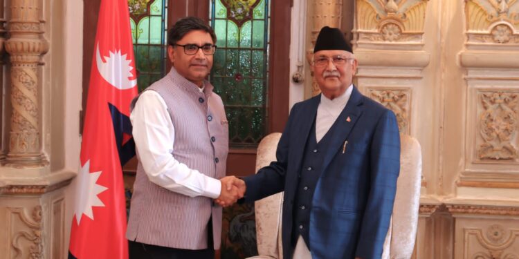 India’s Foreign Ministry Secretary Vikram Misri held a meeting with PM KP Sharma Oli