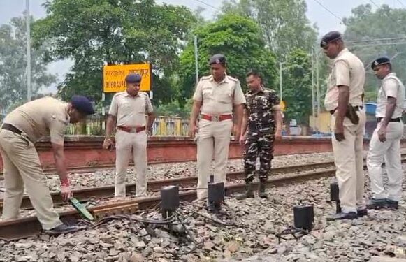 Search operation has done on railway lines to prevent vandalism