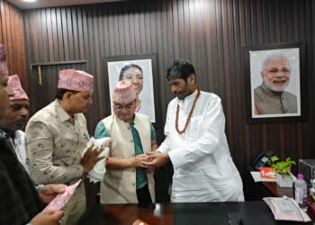 SAARC Journalist Forum met former Minister of India Pashupati Kumar Paras