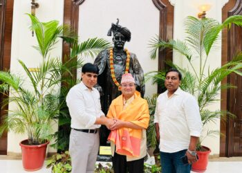 SJF leaders were felicitated from SAU Public Officer OP Yadav