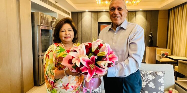 President of SAU Prof. KK Agarwal paid a courtesy visit to Nepal’s FM Arju Rana Deuba