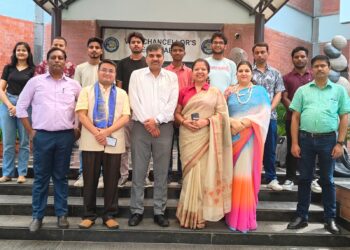 SAARC Journalist Forum met Dr. Pathak Registrar of Indraprastha University