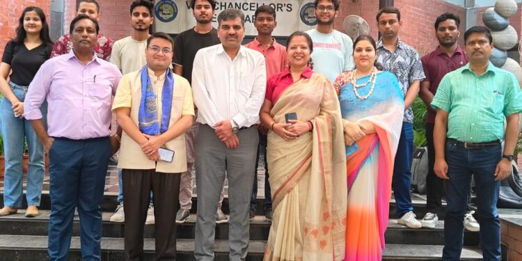 SAARC Journalist Forum met Dr. Pathak Registrar of Indraprastha University