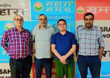 SJF President Lama visited Sahara Media Network in New Delhi