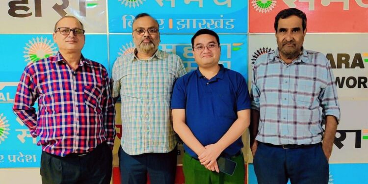 SJF President Lama visited Sahara Media Network in New Delhi