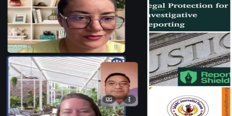 SJF and Reporters Shield held online meeting for cooperation