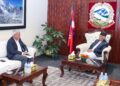 PM Oli said Nepal is in favor of peace during meeting with Srivastava