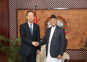 Vice Chairman of the Chinese People’s Congress meets PM Oli