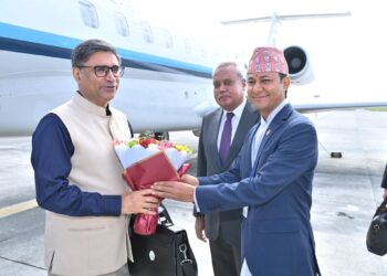 Indian Foreign Secretary Vikram Misri has arrived in Kathmandu