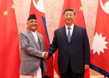 PM Oli met Chinese President Xi Jinping