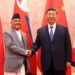 PM Oli met Chinese President Xi Jinping