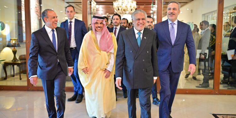 Pakistan, Türkiye, Egypt, and Saudi Arabia convene high level talks