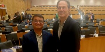 SAARC Journalist Forum President Lama Meets Rolf Alter, CEPA Vice Chairman During UN Session