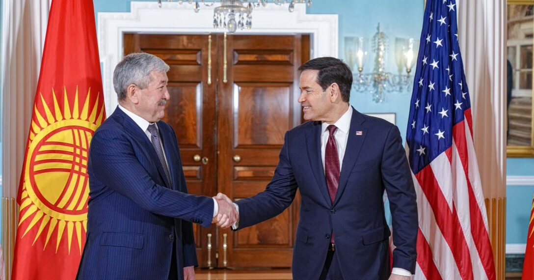 Secretary Rubio Meets Kyrgyz Cabinet Chairman Adylbek Kasymaliev in Washington
