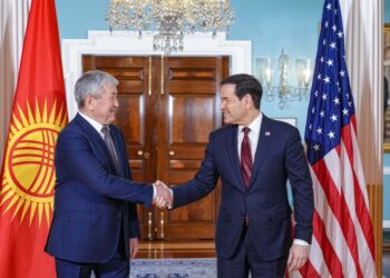 Secretary Rubio Meets Kyrgyz Cabinet Chairman Adylbek Kasymaliev in Washington