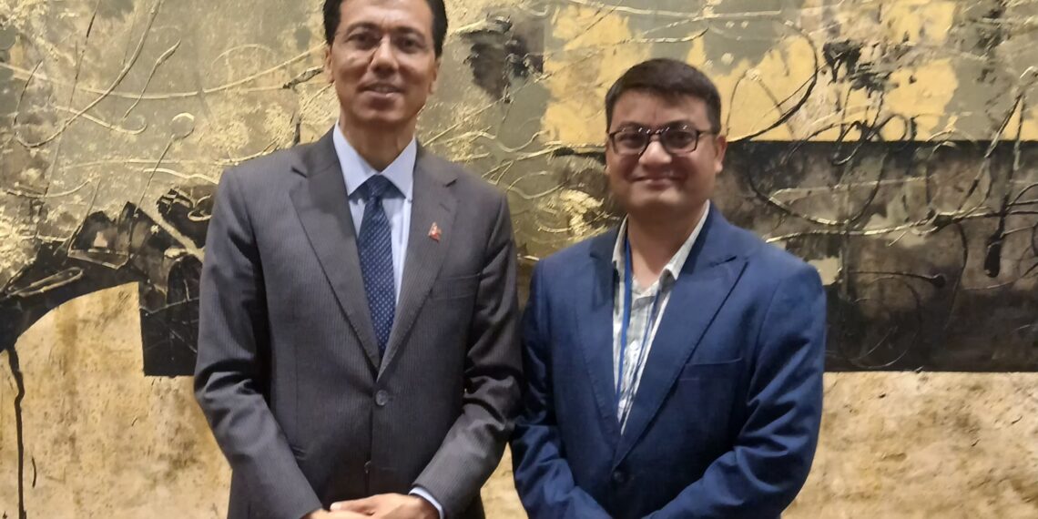 SAARC Journalist Forum President Lama Meets ECOSOC President Thapa at United Nations