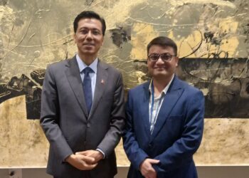 SAARC Journalist Forum President Lama Meets ECOSOC President Thapa at United Nations