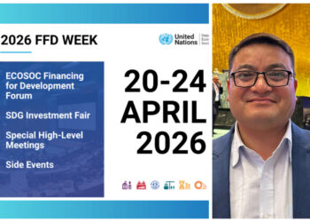 SAARC Journalist Forum International President Raju Lama Participating in High-Level UN Financing Forum