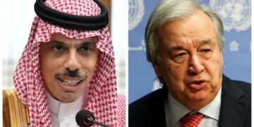 Saudi FM, UN chief discuss regional developments in phone call
