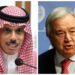 Saudi FM, UN chief discuss regional developments in phone call