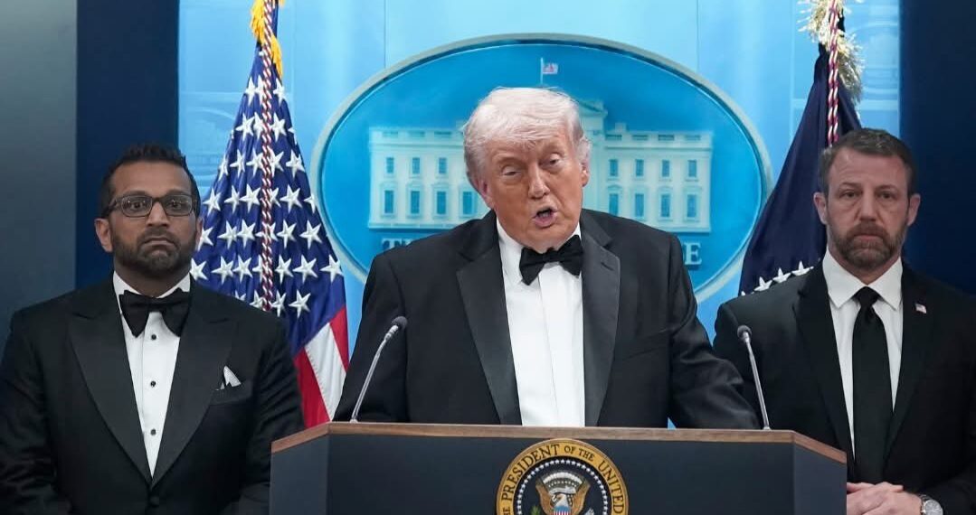 President Trump said the situation is under control and praised security forces