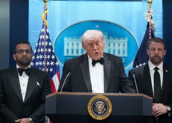 President Trump said the situation is under control and praised security forces