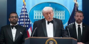 President Trump said the situation is under control and praised security forces