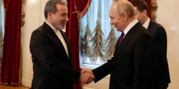 Iranian Foreign Minister Abbas Araghchi met Russian President Vladimir Putin in Moscow