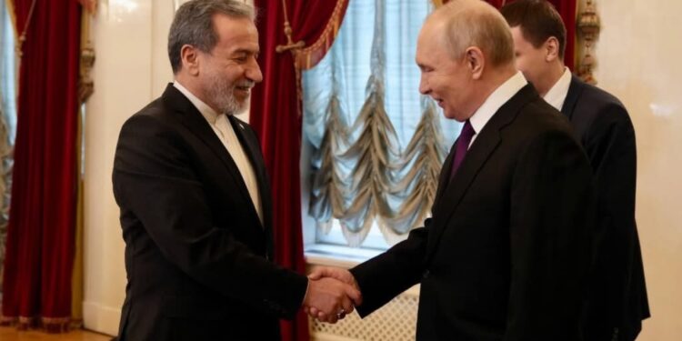 Iranian Foreign Minister Abbas Araghchi met Russian President Vladimir Putin in Moscow